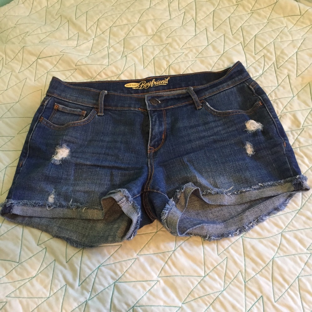 Old Navy boyfriend jean shorts